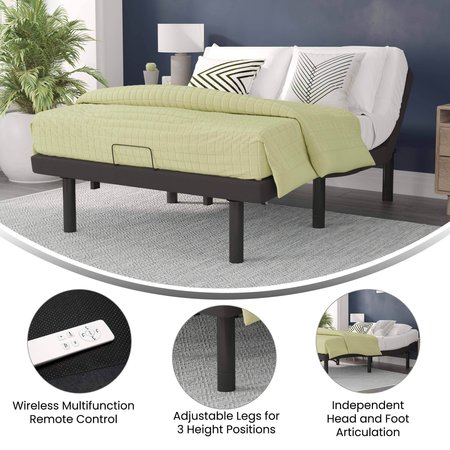 Flash Furniture Twin XL Adjustable Bed Base-Wireless Remote AL-DM0201-TXL-GG
